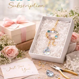 Gift subscription featuring handcrafted suncatchers presented as a thoughtful Suncatcher Parties gift