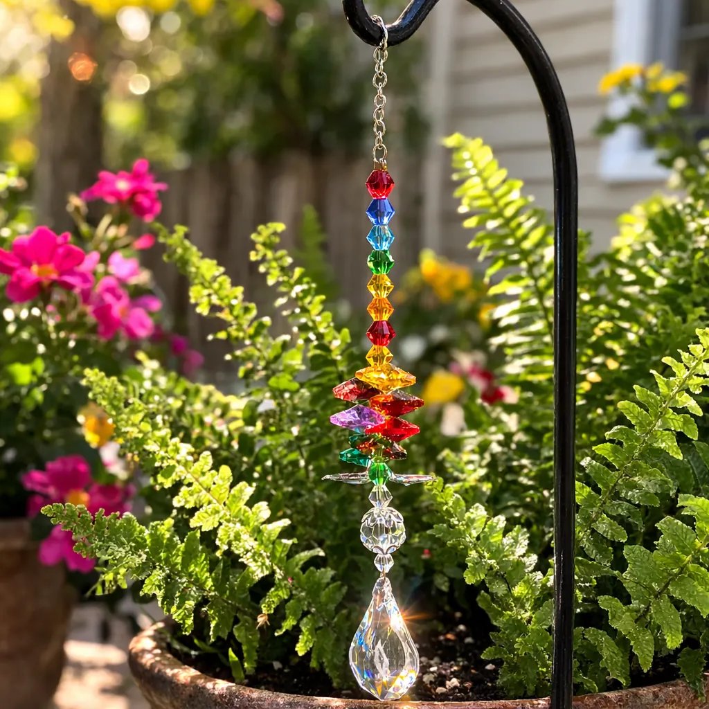 Rainbow Butterfly Crystal Suncatcher Prism - Image 3