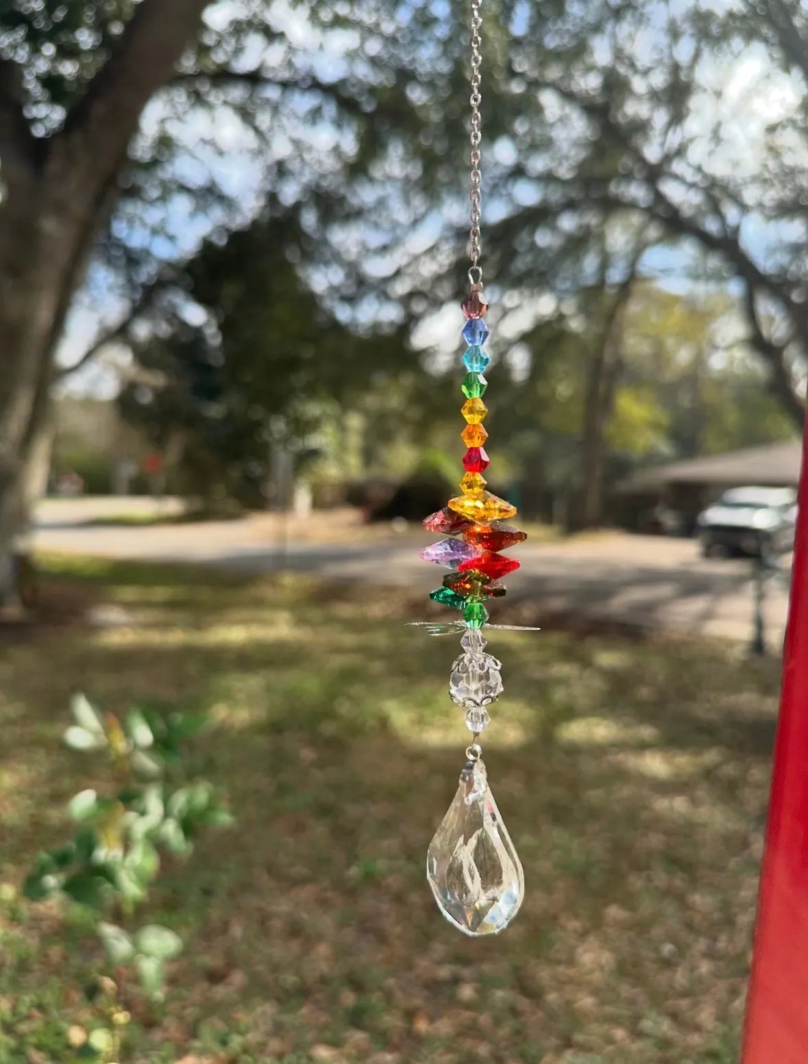 Rainbow Butterfly Crystal Suncatcher Prism - Image 2